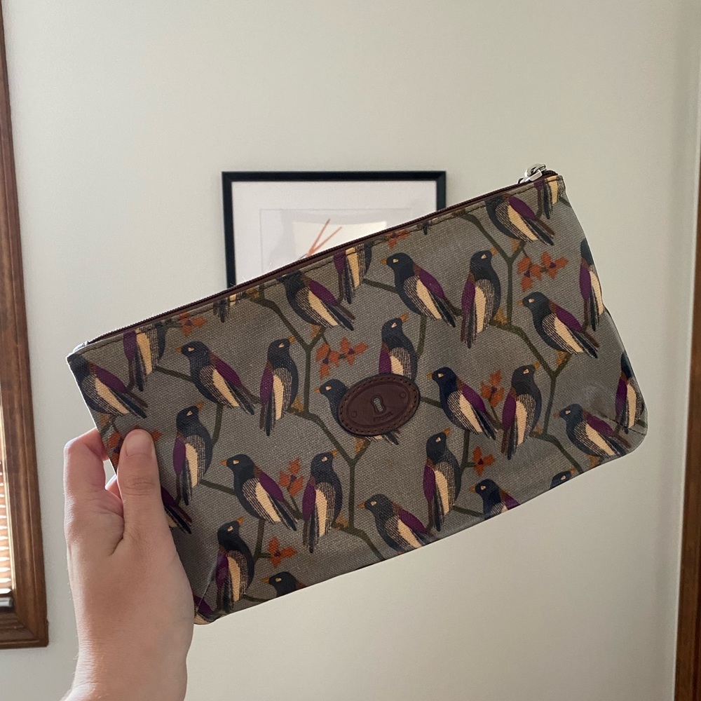 Fossil Key Per Bird Print Pouch